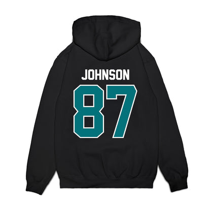 Coastal Carolina - NCAA Football : Jayden Johnson - Vintage Helmet Premium Hooded Sweatshirt-1