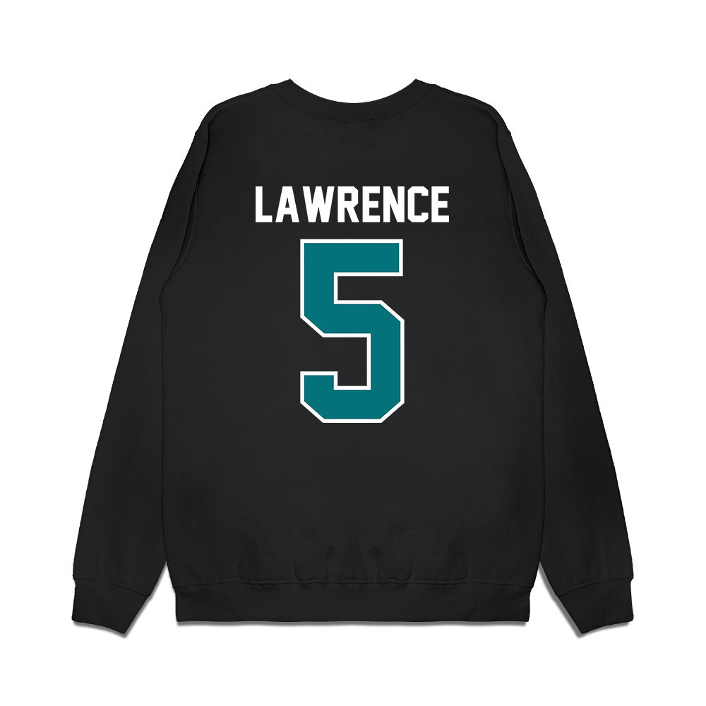 Coastal Carolina - NCAA Football : Goldie Lawrence - Vintage Helmet Premium Crewneck Sweatshirt-1