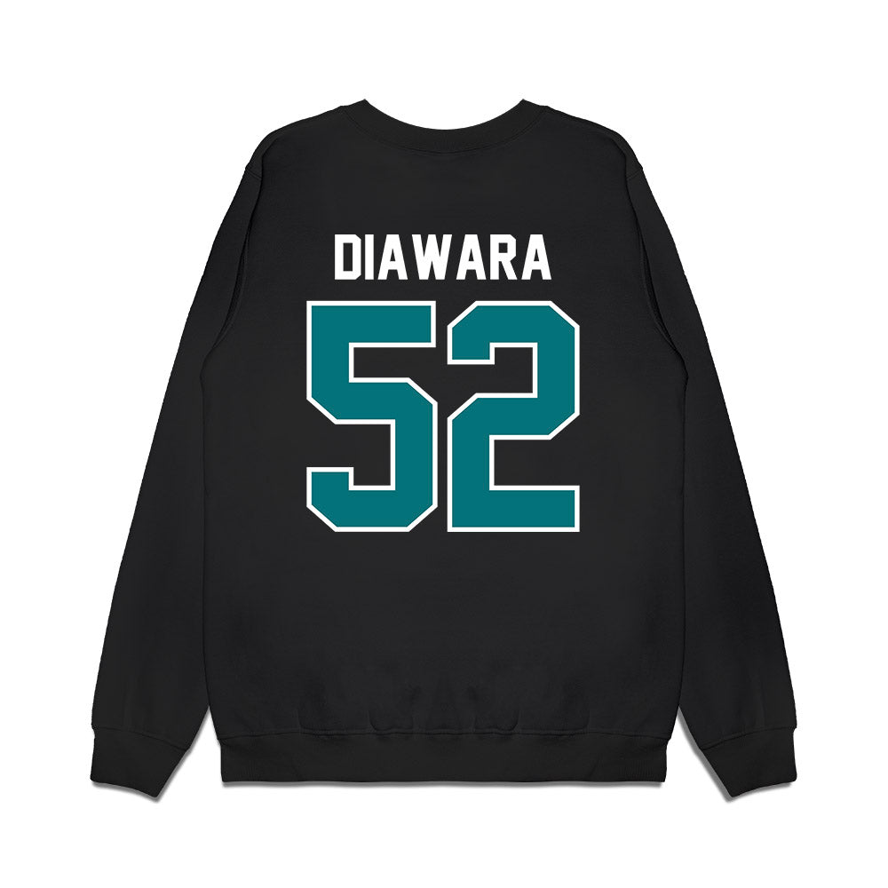 Coastal Carolina - NCAA Football : Ibrahim Diawara - Vintage Helmet Premium Crewneck Sweatshirt-1