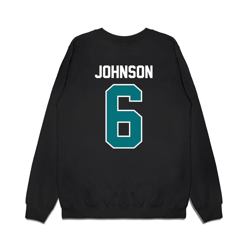Coastal Carolina - NCAA Football : Krosse Johnson - Vintage Helmet Premium Crewneck Sweatshirt-1