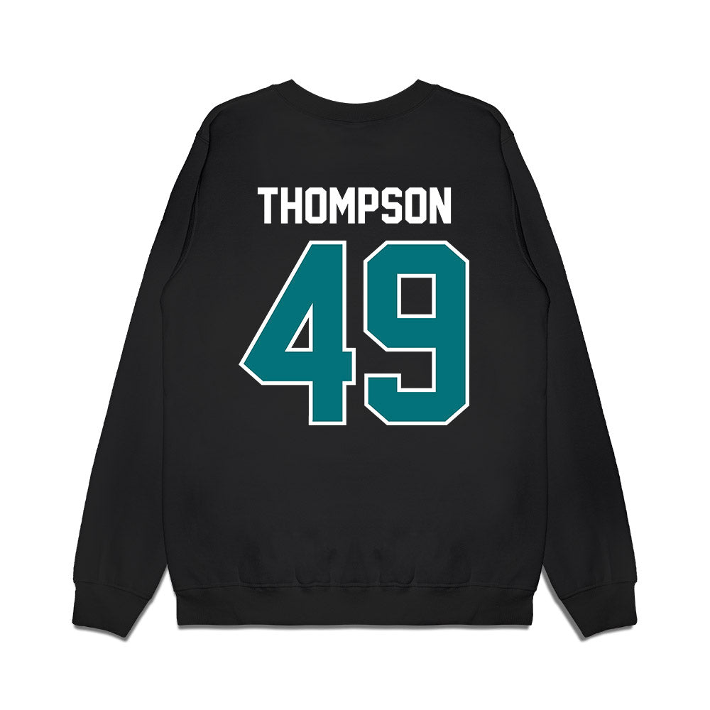 Coastal Carolina - NCAA Football : Shaikh Thompson - Vintage Helmet Premium Crewneck Sweatshirt-1