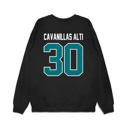 Coastal Carolina - NCAA Football : Nicolas Cavanillas Alti - Vintage Helmet Premium Crewneck Sweatshirt-1