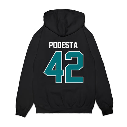 Coastal Carolina - NCAA Football : Roland Podesta - Vintage Helmet Premium Hooded Sweatshirt-1