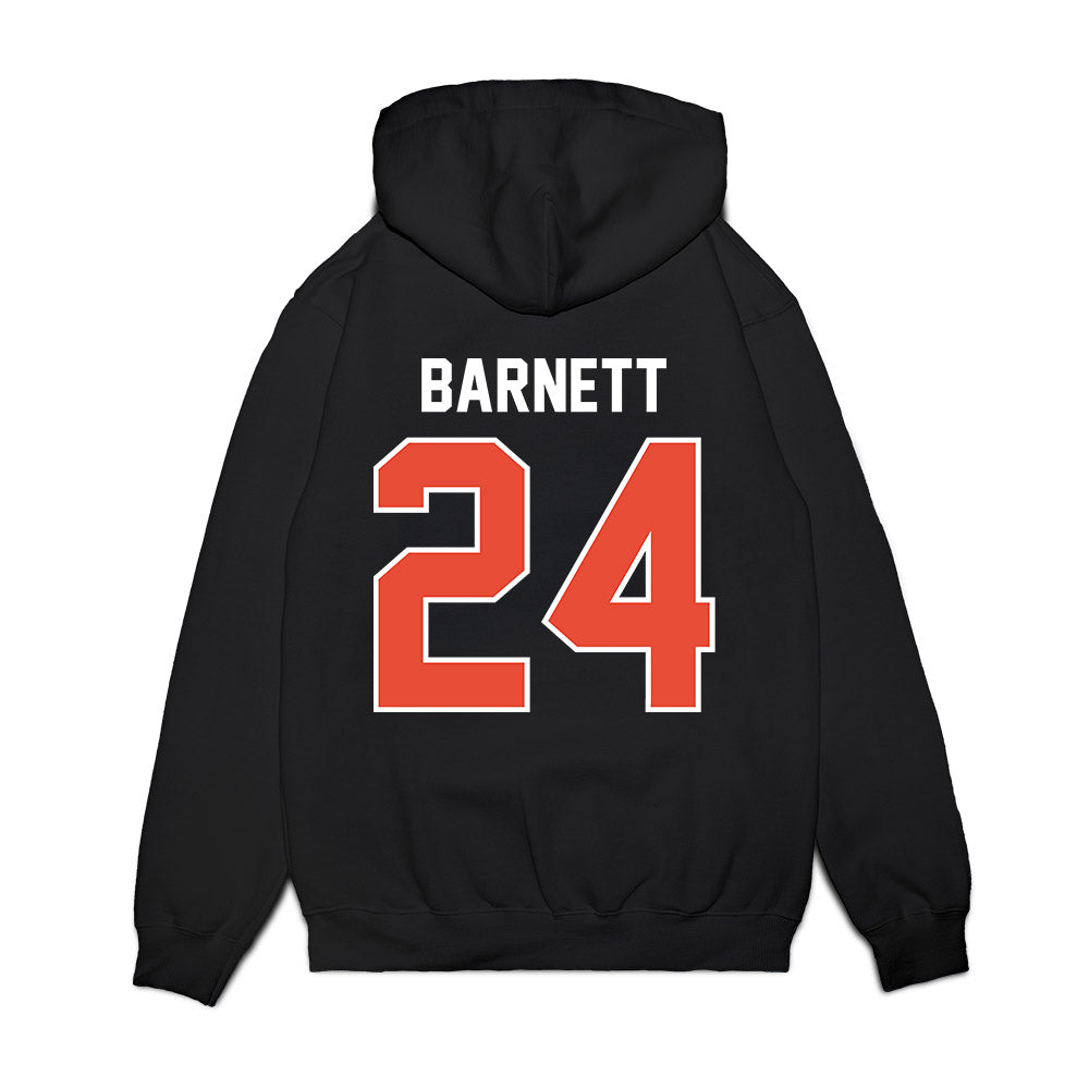 Illinois - NCAA Football : Javari Barnett - Vintage Helmet Premium Hooded Sweatshirt-1