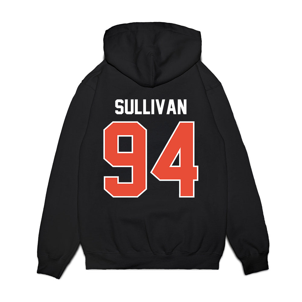 Illinois - NCAA Football : Connor Sullivan - Vintage Helmet Premium Hooded Sweatshirt-1