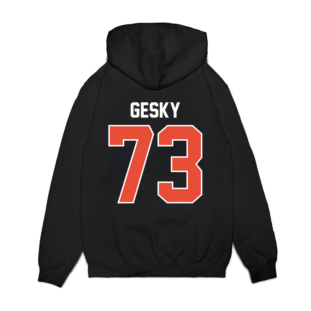 Illinois - NCAA Football : Joshua Gesky - Vintage Helmet Premium Hooded Sweatshirt-1