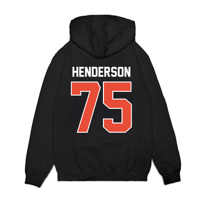Illinois - NCAA Football : Brandon Henderson - Vintage Helmet Premium Hooded Sweatshirt-1