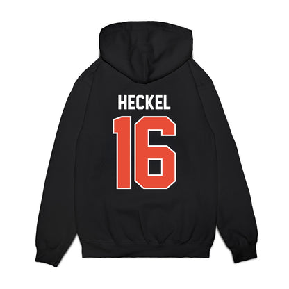 Illinois - NCAA Football : Tanner Heckel - Vintage Helmet Premium Hooded Sweatshirt-1