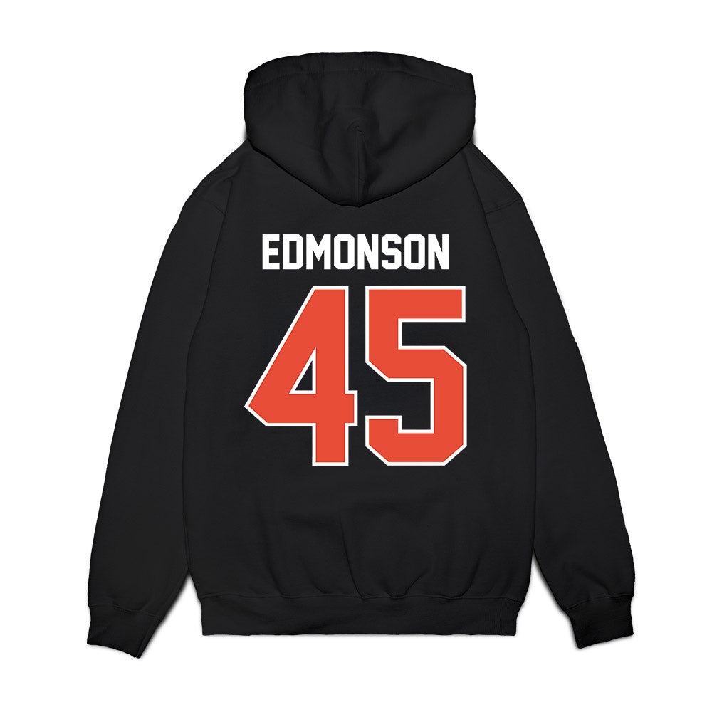 Illinois - NCAA Football : Robert Edmonson - Vintage Helmet Premium Hooded Sweatshirt-1