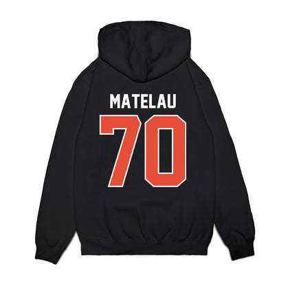 Illinois - NCAA Football : Maika Matelau - Vintage Helmet Premium Hooded Sweatshirt-1