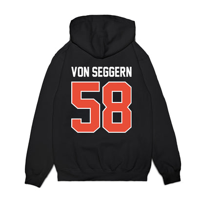 Illinois - NCAA Football : Landen Von Seggern - Vintage Helmet Premium Hooded Sweatshirt-1