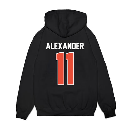 Illinois - NCAA Football : Jacob Alexander - Vintage Helmet Premium Hooded Sweatshirt-1