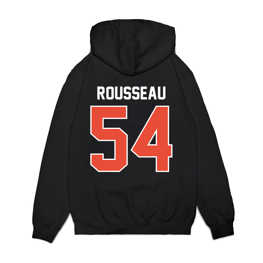 Illinois - NCAA Football : Griffin Rousseau - Vintage Helmet Premium Hooded Sweatshirt-1
