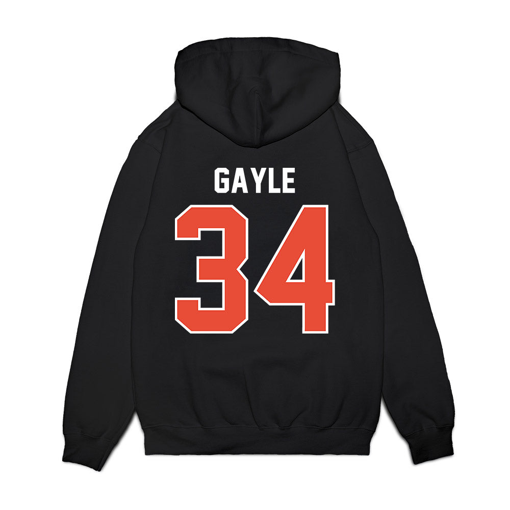 Illinois - NCAA Football : Erik Gayle - Vintage Helmet Premium Hooded Sweatshirt-1