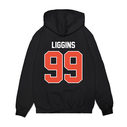 Illinois - NCAA Football : King Liggins - Vintage Helmet Premium Hooded Sweatshirt-1