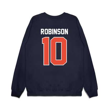 Illinois - NCAA Football : Ty Robinson - Vintage Helmet Premium Crewneck Sweatshirt-1