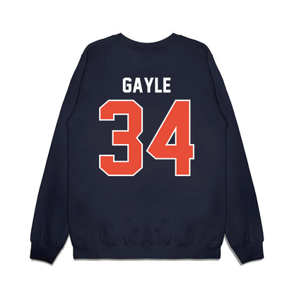 Illinois - NCAA Football : Erik Gayle - Vintage Helmet Premium Crewneck Sweatshirt-1