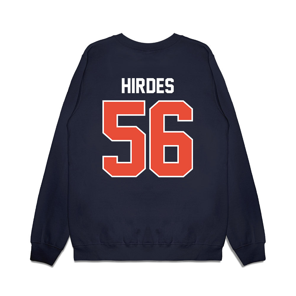 Illinois - NCAA Football : JJ Hirdes - Vintage Helmet Premium Crewneck Sweatshirt-1