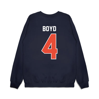 Illinois - NCAA Football : Carson Boyd - Vintage Helmet Premium Crewneck Sweatshirt-1