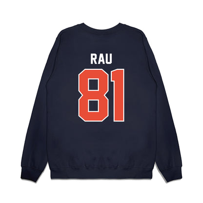 Illinois - NCAA Football : Lars Rau - Vintage Helmet Premium Crewneck Sweatshirt-1