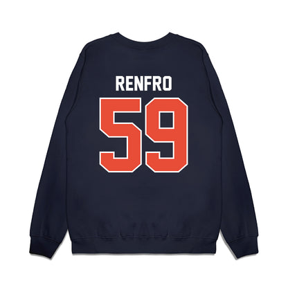 Illinois - NCAA Football : Jake Renfro - Vintage Helmet Premium Crewneck Sweatshirt-1
