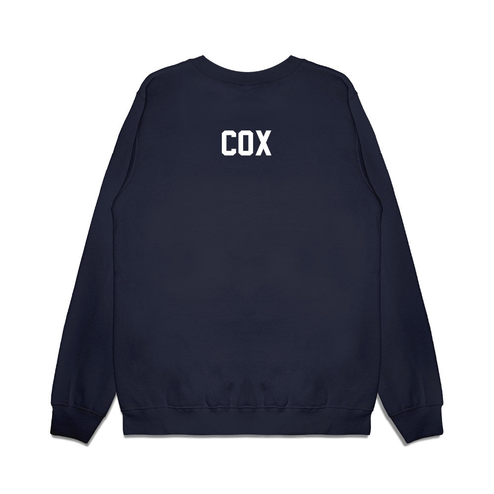 Illinois - NCAA Football : Tywan Cox - Vintage Helmet Premium Crewneck Sweatshirt-1