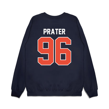 Illinois - NCAA Football : Darrell Prater - Vintage Helmet Premium Crewneck Sweatshirt-1