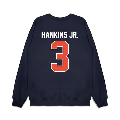 Illinois - NCAA Football : Nick Hankins Jr. - Vintage Helmet Premium Crewneck Sweatshirt-1