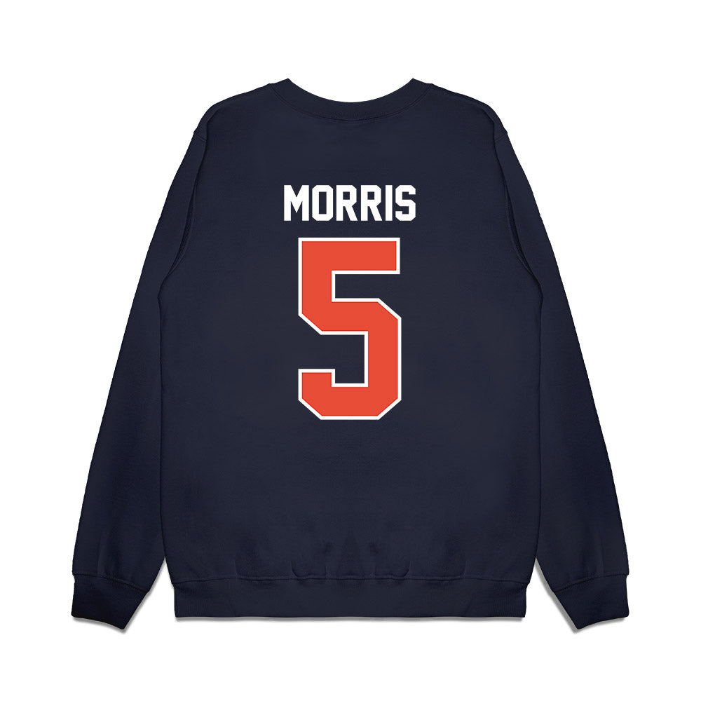 Illinois - NCAA Football : Jakwon Morris - Vintage Helmet Premium Crewneck Sweatshirt-1