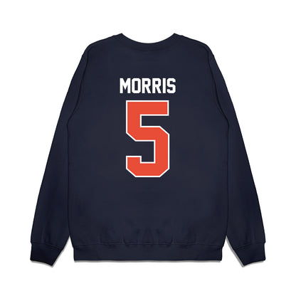 Illinois - NCAA Football : Jakwon Morris - Vintage Helmet Premium Crewneck Sweatshirt-1