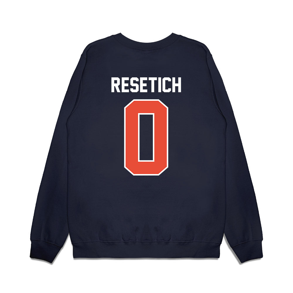 Illinois - NCAA Football : Mac Resetich - Vintage Helmet Premium Crewneck Sweatshirt-1