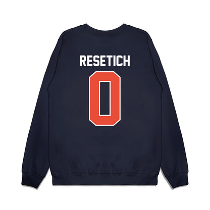 Illinois - NCAA Football : Mac Resetich - Vintage Helmet Premium Crewneck Sweatshirt-1