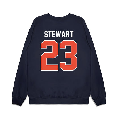 Illinois - NCAA Football : Jaylen Stewart - Vintage Helmet Premium Crewneck Sweatshirt-1