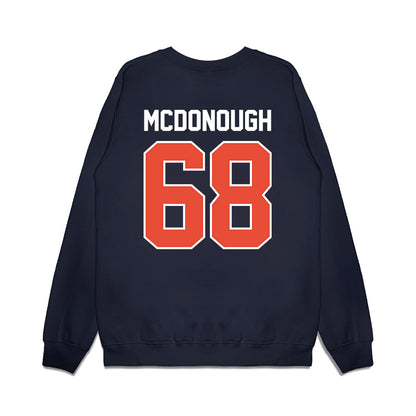 Illinois - NCAA Football : Michael McDonough - Vintage Helmet Premium Crewneck Sweatshirt-1