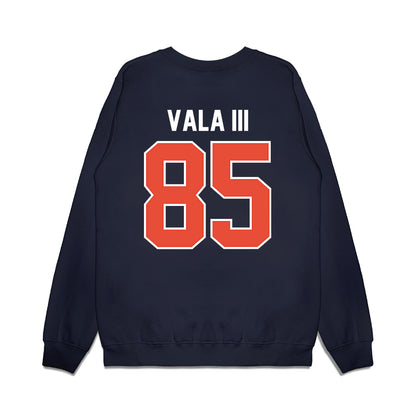 Illinois - NCAA Football : Will Vala III - Vintage Helmet Premium Crewneck Sweatshirt-1