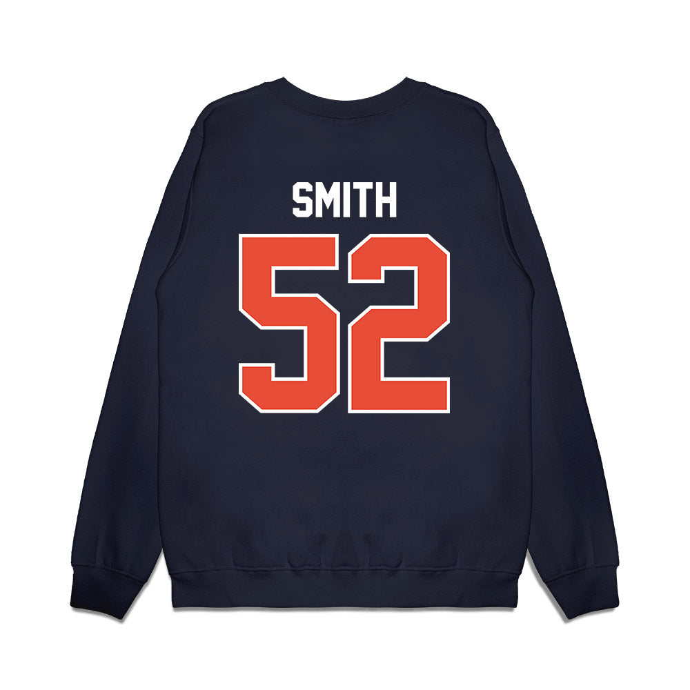 Illinois - NCAA Football : Champ Smith - Vintage Helmet Premium Crewneck Sweatshirt-1