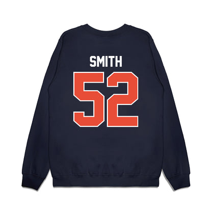 Illinois - NCAA Football : Champ Smith - Vintage Helmet Premium Crewneck Sweatshirt-1