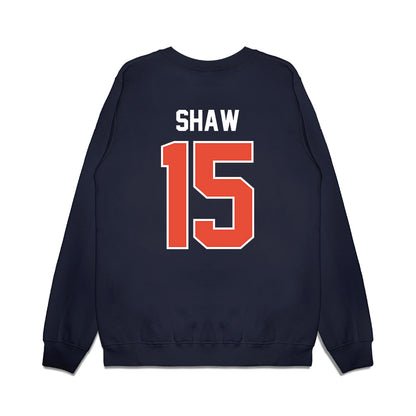 Illinois - NCAA Football : Kingston Shaw - Vintage Helmet Premium Crewneck Sweatshirt-1