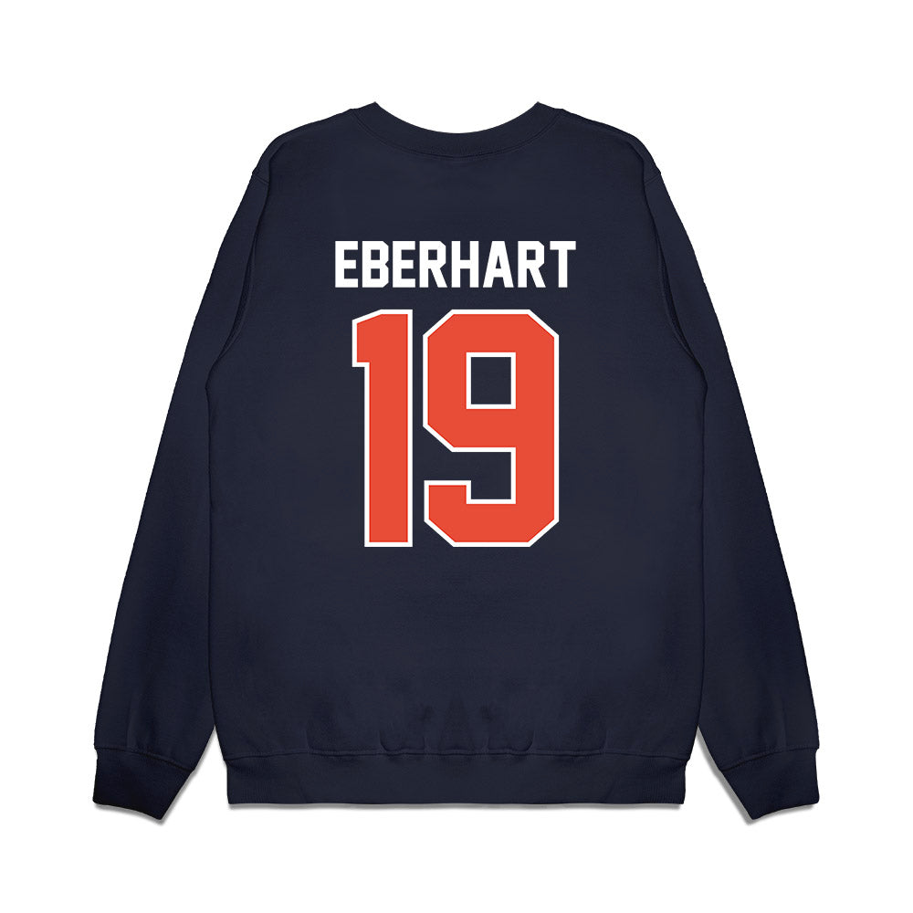 Illinois - NCAA Football : Jacob Eberhart - Vintage Helmet Premium Crewneck Sweatshirt-1