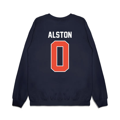 Illinois - NCAA Football : Kenyon Alston - Vintage Helmet Premium Crewneck Sweatshirt-1