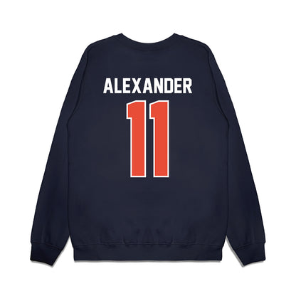 Illinois - NCAA Football : Jacob Alexander - Vintage Helmet Premium Crewneck Sweatshirt-1