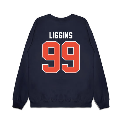 Illinois - NCAA Football : King Liggins - Vintage Helmet Premium Crewneck Sweatshirt-1