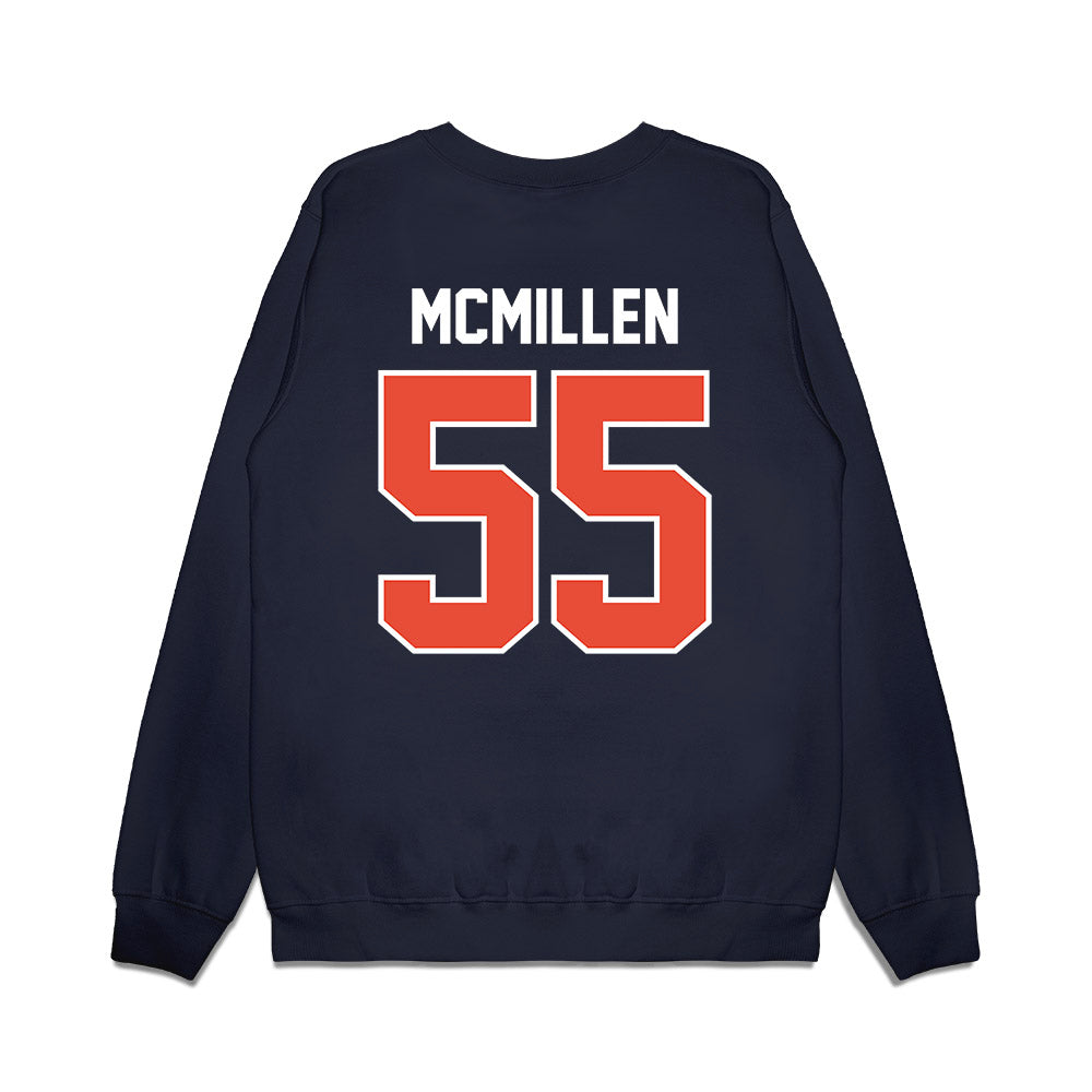 Illinois - NCAA Football : TJ McMillen - Vintage Helmet Premium Crewneck Sweatshirt-1