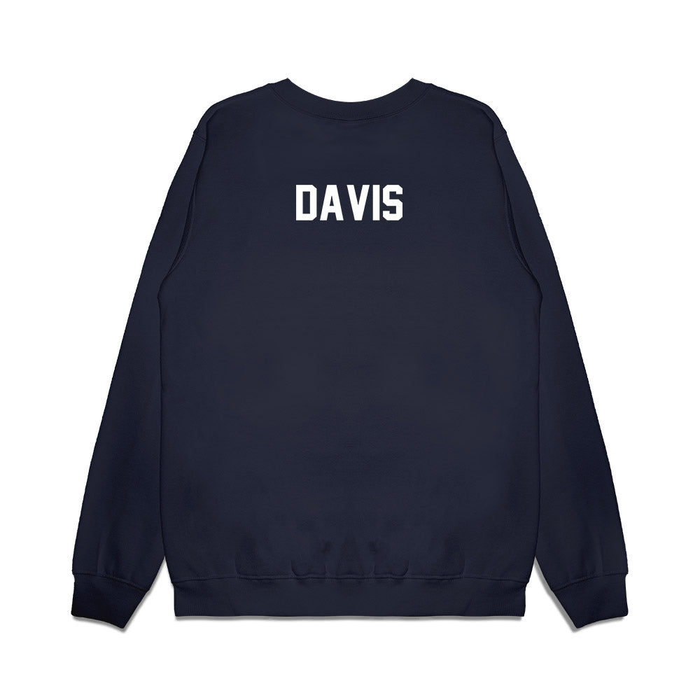 Illinois - NCAA Football : Joshua Davis - Vintage Helmet Premium Crewneck Sweatshirt-1