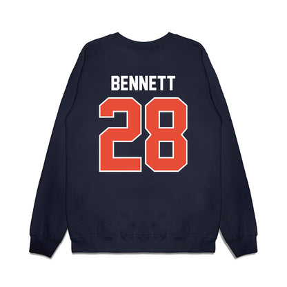 Illinois - NCAA Football : Kayden Bennett - Vintage Helmet Premium Crewneck Sweatshirt-1