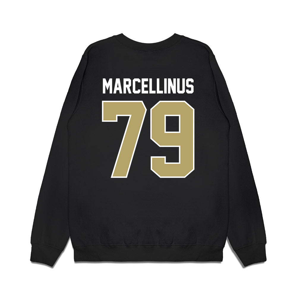 Central Florida - NCAA Football : Daniel Marcellinus - Vintage Helmet Premium Crewneck Sweatshirt-1
