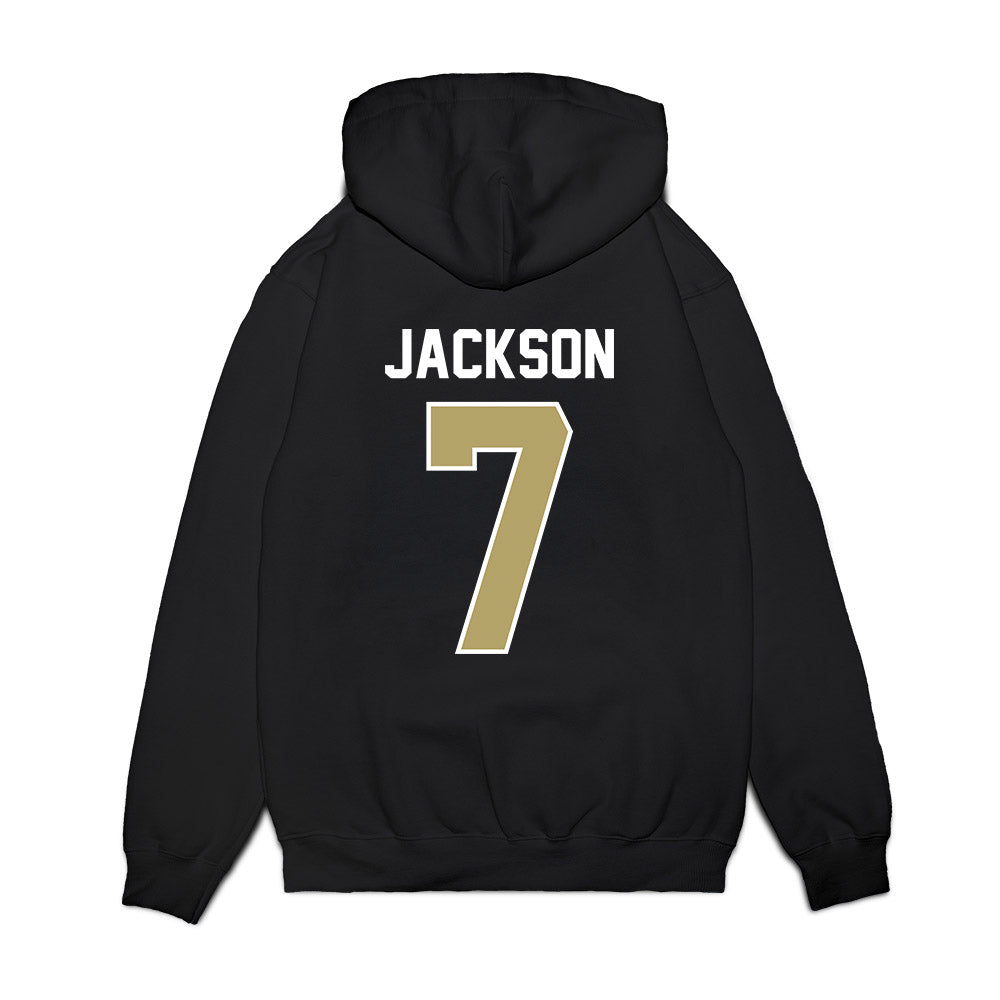 Central Florida - NCAA Football : Antione Jackson - Vintage Helmet Premium Hooded Sweatshirt-1