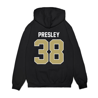 Central Florida - NCAA Football : Jashad Presley - Vintage Helmet Premium Hooded Sweatshirt-1