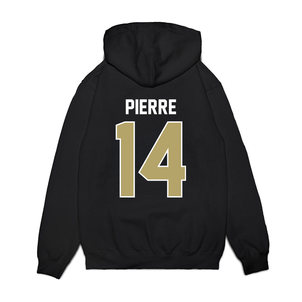 Central Florida - NCAA Football : Jesiah Pierre - Vintage Helmet Premium Hooded Sweatshirt-1