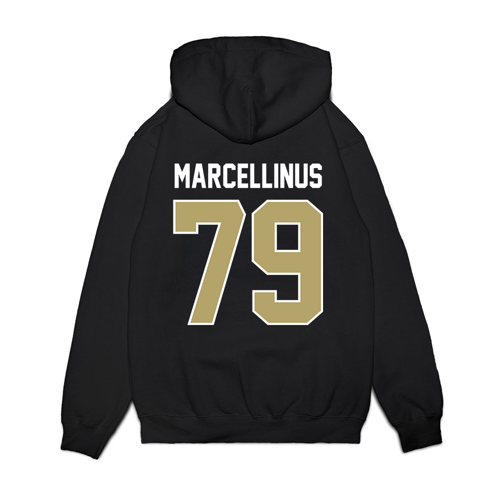 Central Florida - NCAA Football : Daniel Marcellinus - Vintage Helmet Premium Hooded Sweatshirt-1